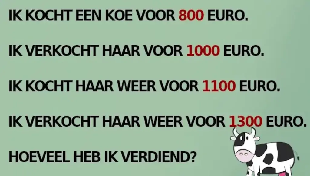 Waarom slaagt bijna niemand erin om dit mysterieuze koeienraadsel op te lossen?